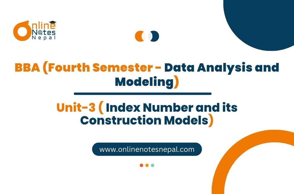 Unit III Index Number and its Construction Models Photo